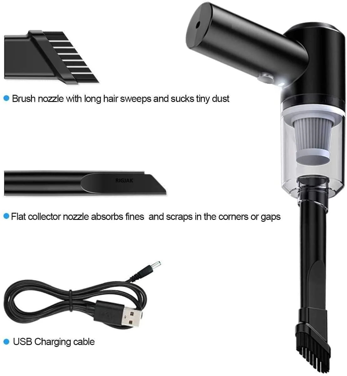 3 in 1 Portable Air Duster Wireless Vacuum Cleaner 2.0